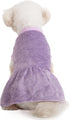 FabriCastle Dog Dress Sweater, Pack of 3, Dog Clothes, Dog Coat, Dog Jacket for Small or Medium Dogs Girl, Ultra Soft and Warm Cat Pet Sweaters (P...