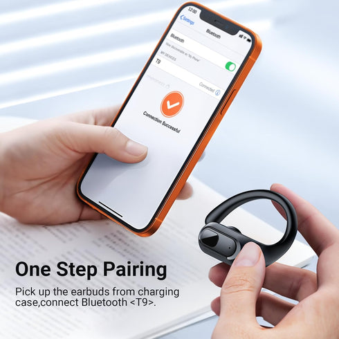 occiam Wireless Bluetooth Earbuds Sport Ear Buds Workout Headphones 96H Playback in-Ear Earphones with Earhooks Buit-in Mic Button Control Bass St...