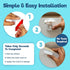 Upgraded Invisible Baby Proofing Cabinet Latch Locks (10 Pack) - No Drilling or Tools Required for Installation, Works with Most Cabinets and Draw...