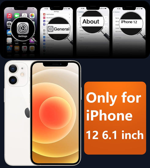 FNTCASE for iPhone 12 Phone Case: Magnetic Matte Textured Military Grade Drop Protection Translucent Cell Phone Cover - Slim Rugged Durable Shockp...