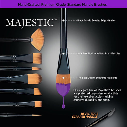 Royal & Langnickel Majestic Detail Artist Brush Set, 11-Piece...