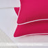 LIGICKY Pack of 2 Hot Pink Outdoor Waterproof Throw Pillow Covers Decorative White Edge Square Pillows Cushion Case Outside Pillowcase for Patio C...