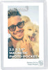 Clear Magnetic Picture Frames for Refrigerator School Locker, or Any Magnetic Surface 16 Pack Holds (2) 5 x 7 (4) 4 x 6 (10) 2.5 x 3.5 Exclusive P...