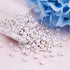 FASHEWELRY 500Pcs Vowel Acrylic Letter Beads A/E/I/O/U Initial Beads White Gold Flat Round Alphabet Letter Beads for DIY Name Bracelet Jewelry Mak...