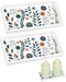2PCS Bathroom Vanity Tray, 7.9” Silicone Floral Pattern, Elegant Organizer for Kitchen Countertop, Bedside, Toiletries, Soap Dispenser, Jewelries,...