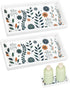 2PCS Bathroom Vanity Tray, 7.9” Silicone Floral Pattern, Elegant Organizer for Kitchen Countertop, Bedside, Toiletries, Soap Dispenser, Jewelries,...