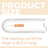 Restring Dryer Heating Element Coil for Frigidaire Electrolux GE Kenmore 5300622034,PS451032 AP2135128 AH451032 EA451032