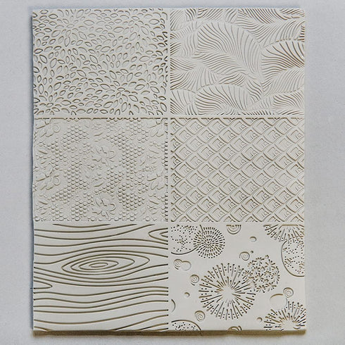 Sculpey Tools Nature Texture Sheet Set, reusable 2 piece set, Great for all types of DIY crafts, polymer clay, jewelry making and mixed media, gre...