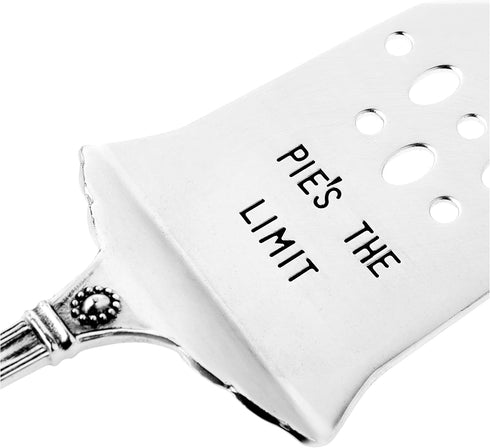 Mud Pie Circa Pie Plate with Server, White/Silver...