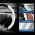 Custom-Fit Steering Wheel Cover for Tesla, Telsa Model 3 / Y Carbon Fiber Steering Wheel Cover for Men/Women, Anti-Slip, Comfortable Grip, Breatha...