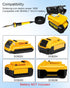 Soldering Iron Station Compatible with Dewalt 20V/18V DCB203 DCB204 DCB205 DCB206 Battery, Portable Cordless Soldering Iron Station Tool for DIY A...