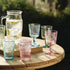 Bormioli Rocco Romantic Set Of 4 Stemware Glasses, 10.75 Oz. Colored Crystal Glass, Cotton Candy Pink, Made In Italy....