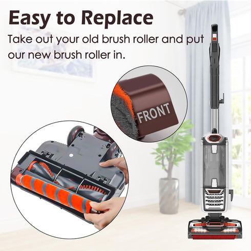 Replacement Roller Brush Kit Compatible with Shark NV800,NV800W,NV801,NV801Q,NV803,UV810,HV380,HV381,HV382,HV384 Vacuum Cleaner (1 Soft Roller Bru...