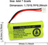Kruta BT18433 BT28433 2.4V 800mAh Ni-MH Cordless Phone Battery Pack Compatible with BT18433/BT28433 CS6219 CS6229 DS6301 DS6151 DS6101 BT184342 BT...