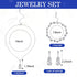 Jadive 4 Pcs Clutch Purses Bag for Women Evening Rhinestone Jewelry Set Bling Necklace Earrings Bracelet for Prom...
