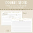 Dekali Designs Rustic Recipe Cards 4x6 Inches (50 Pack) Double Sided Index Cards with Cute Floral Design...