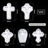 Hendevl Cross Silicone Mould, 5pcs Cross Shape Silicone Mould Resin Casting Molds Cross Jewelry Mold for DIY Decorative Craft Jewellery Making Too...