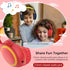 A10 Kids Headphones with Microphone, Lightweight Folding Stereo Bass Headphones with 1.5M No-Tangle Cord, Portable Wired Headphones for Smartphone...