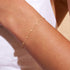 MEVECCO Gold Beaded Bracelets,18K Gold Plated Handmade Cute Satellite Diamond Cut Oval and Round Beads Rope Chain Dainty Bracelet for Women...
