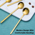 Pack of 6, Gold Plated Stainless Steel Espresso Spoons,lyfLux Mini Teaspoons Set for Coffee Sugar Dessert Cake Ice Cream Soup Antipasto Cappuccino...