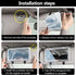 Car Visor LED Vanity Mirror, Rechargeable LED Makeup Mirror with 3 Light Modes & 62 LEDs,Car Mirror with Dimmable Touch Screen, Rear View Sun-Shad...