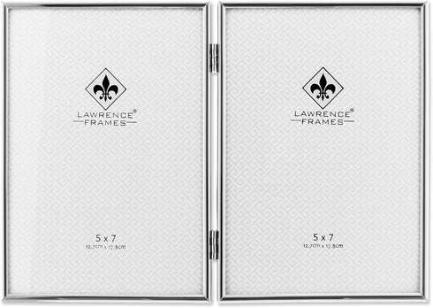 Lawrence 650057D Silver Metal 7.1-Inch x 10.3-Inch Picture Frame...