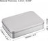 uxcell Metal Tin Box, 6.3" x 4.33" x 1.38" Rectangular Empty Tinplate Containers with Lids, Silver Tone, for Home Organizer, Candles, Gifts, Car K...