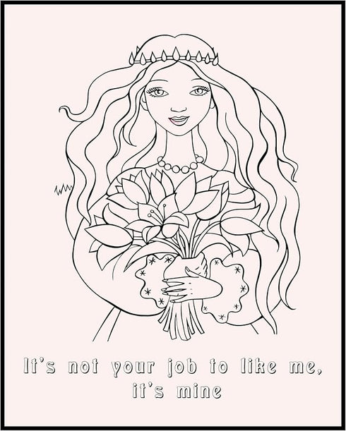 Posterizer 1 pcs-self love meassage-it's not your job to like me it's mine-Inspirational Women's Art-Motivational & Inspirational Art-Living Room ...