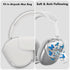 Compatible with AirPod Max Case Cover,Cute Unique Butterfly Cartoon Pattern Design Headphone Case,Clear TPU Skin Case Anti-Scratch Shockproof Prot...