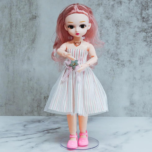 10 Pcs Acrylic Doll Stands Display Holder for 11" to 13" Dolls and Action Figures Doll Accessories...