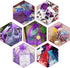 G2PLUS Purple Organza Bags 4x6 in, 100PCS Drawstring Organza Bags, Sheer Mesh Jewelry Pouches, Lavender Wedding Party Festival Gift Bag Candy Pouc...