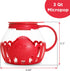Ecolution Patented Micro-Pop Microwave Popcorn Popper with Temperature Safe Glass, 3-in-1 Lid Measures Kernels and Melts Butter, Made Without BPA,...