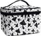 Gothic Mushroom Makeup Bag Large Opening Design Makeup Bag Cosmetic Organizer Storage Case Makeup Organizer Bag for Travel with Makeup Brushes Com...