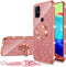 nancheng for OnePlus Nord N10 5G Phone Case, Case for Nord N10 5G Girls Women Cute Soft Silicone Pink Case with Ring Stand Strap Lanyard Shockproo...