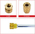 Simpson Cleaning 7100021 Replacement QC Socket for Pressure Washer Extension Wands Up to 4500 PSI, Brass, 1/4-Inch FNPT, Gold...