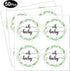 None Brand 50 Pcs Greenery Baby Shower Thank You Labels, 2 Inch Round Stickers, Green Leaf Design, Botanical Baby Stickers...