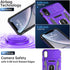 MERRO for iPhone XR Case with Screen Protector,Sliding Camera Cover,Military-Grade Cover with Magnetic Stand Phone Case 6.1" Purple......