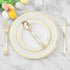 50 Pack 6.9 Inch Gold Plastic Spoons, Heavy Duty Plastic Silverware, Heavyweight Gold Disposable Spoons, Disposable Serving Utensils for Catering,...