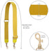 Allzedream Thick Purse Strap Wide Adjustable Replacement Crossbody Bag Handbag (Yellow-Leather tip)...
