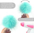 Coopay 24 Pieces Faux Fox Fur Pom Pom Balls DIY Fur Fluffy with Elastic Loop for Hats Keychains Scarves Gloves Bags Charms Knitting Accessories (M...