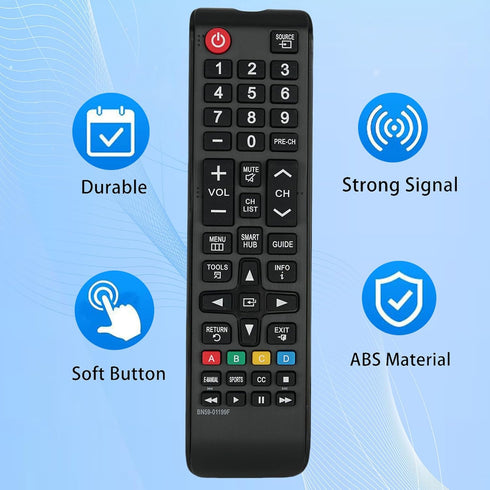 BN59-01199F Universal Replaced Remote for Samsung LED LCD Smart TV UN32J4000 UN60J6200AF UN60J6200AFXZA UN60J620DAF UN60J620DAFXZA UN60JU6400F UN6...