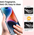 2024 Fashion iPhone 15/14pro Screen Protector, 2Pack Cute Tempered-Glass Film with Diamond For iPhone 15, Full-Coverage Protection, Best Gift Scra...