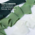 Cream & Green Silk Ribbon, Handmade Chiffon Ribbon 1.5" x 7Yd 3 Rolls, for Gifts Wrapping, DIY Crafts, Wedding Invitations, Bridal Bouquets...