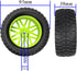 ShareGoo OD 96mm/3.77 RC Rubber Tire w/Plastic Rim 12mm Hex Compatible with HSP 94170 94155 1/10 RC Course Truck Wltoys 1/14 144001 144010 124007 ...