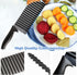 Crinkle Cutter for Veggies Potatoes, Crinkle Knife for Salad Chopping Cucumber Carrot Fruit, Wave Knife Stainless Steel French Fry Slicer...