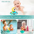 Baby Bath Toys, Automatic Spray Water Toddler Bath Toys, Induction Sprinkler Bathtub Toys, Rechargeable Flashing Light Kid Bath Toys Girls Boys Sh...