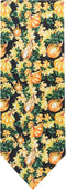 Jacob Alexander Men's Squash Pumpkin Fall Vegetable Plants Happy Thanksgiving Regular Neck Tie - Yellow Black...