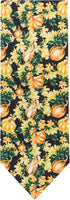 Jacob Alexander Men's Squash Pumpkin Fall Vegetable Plants Happy Thanksgiving Regular Neck Tie - Yellow Black...