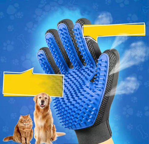 1 Pair of Pet Grooming Gloves. Hair Remover mitt Brush for Dogs and Cats - Massages and stimulates Circulation - Easy to use and Clean....