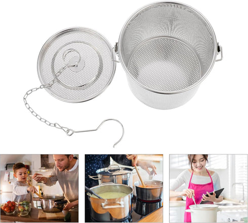 Hemoton 5.5-In Stainless Steel Tea Infuser,Extra Fine Mesh Holes Tea Ball Strainers Spice Seasoning Strainer for Brew Tea, Spices & Seasonings...